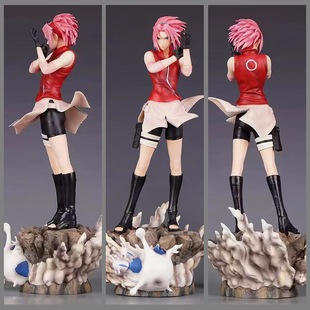 火影 GK巨浪 门神系列 春野樱 小樱 二次元少女 雕像模型盒装手办
