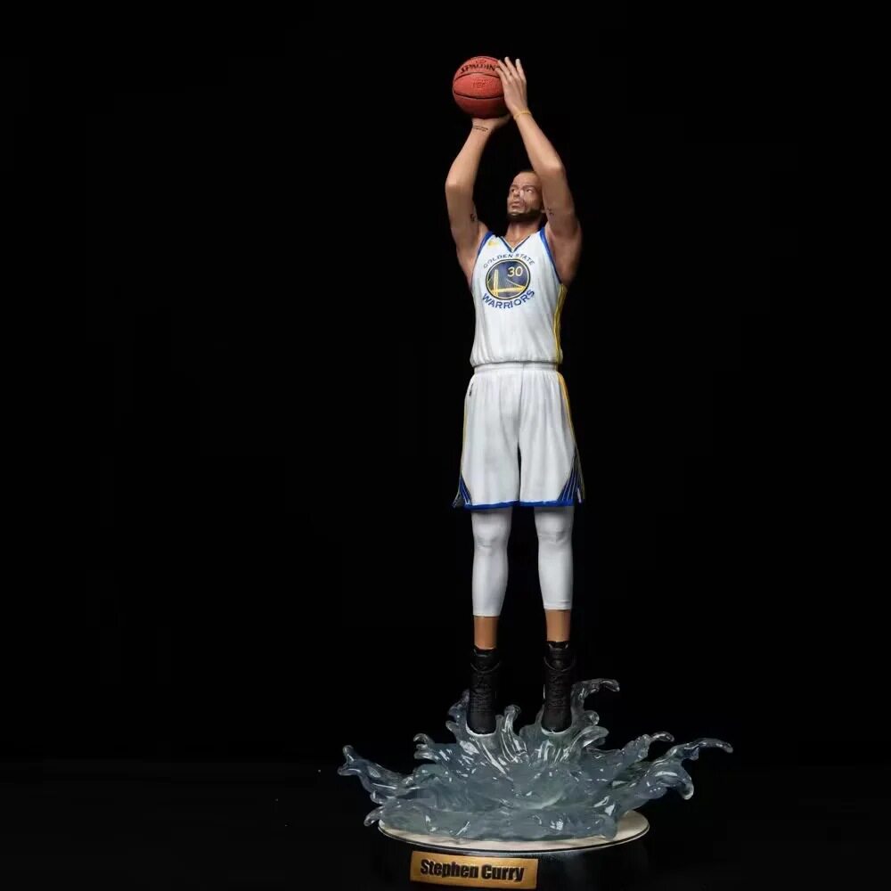 NBA 篮球明星 勇士队 30号 库里 雕像 场景 摆件 模型 盒装手办