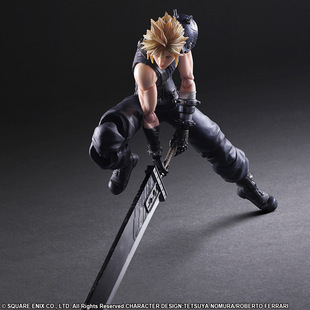 Final Fantasy7 Play Arts 改 重制版  2代克劳德 斯特莱夫 手办