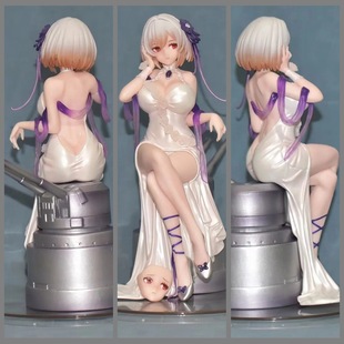 游戏周边 天狼星 纯白蔷薇Ver. 二次元美少女 坐姿礼服 盒装手办