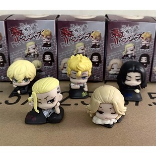 东京复仇者 Q版5款睡眠小分队 万次郎龙宫寺坚 摆件公仔 盒装手办