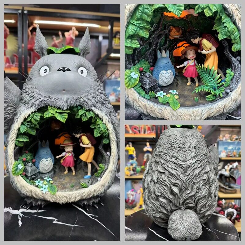 龙猫  作伴 GK 1988全家福 草壁米 小夜灯 电影周边动画 盒装手办