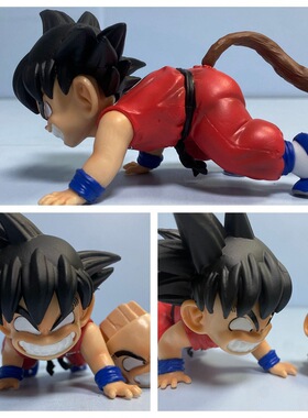 超级赛亚人 Q版 爬行悟空 武道会 童年 悟空 替换脸 模型盒装手办