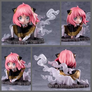 间谍过家家 阿尼亚COS路飞 二档 阿妮亚 蹲姿 雕像模型 盒装手办