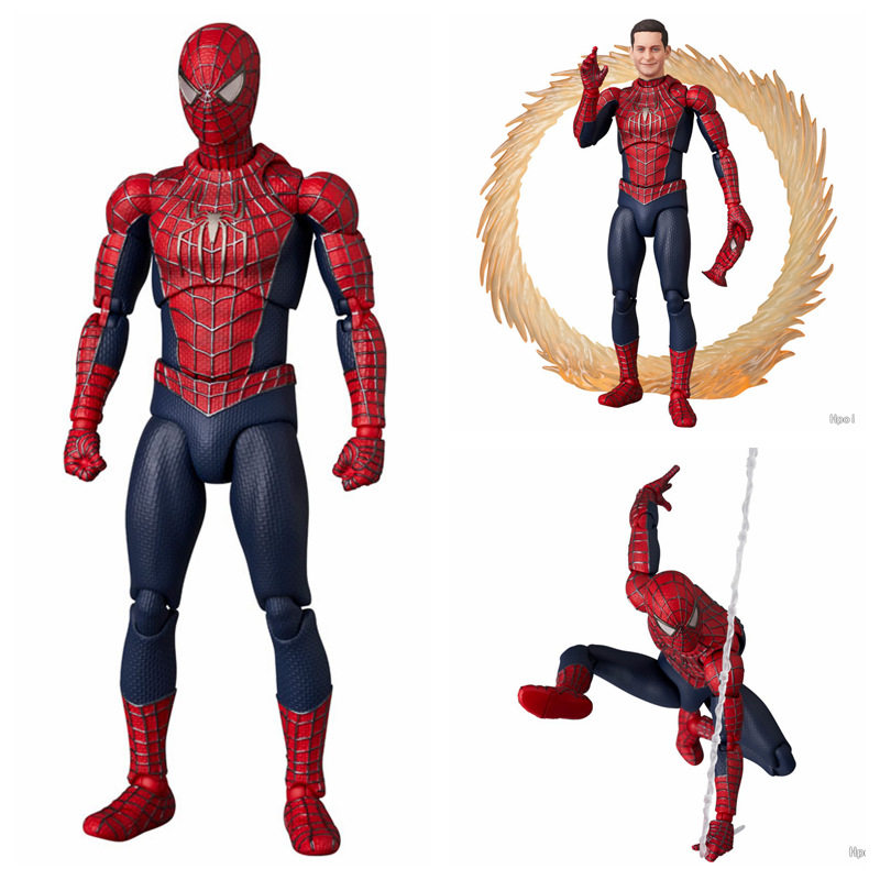 英雄无归 MAFEX 编号241 蜘蛛侠 三虫合体 可动人偶模型 盒装手办