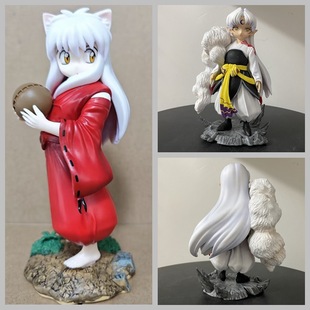 动漫周边 共鸣系列 童年 半妖 杀生丸 桌面 模型摆件 盒装手办