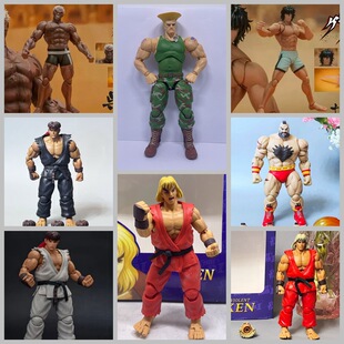 拳王街霸 ST 桑吉尔夫 肯 KEN 古烈 隆 吴雷庵 王马 可动盒装手办