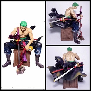 海贼王 BT 索隆 坐箱子 剑豪 海贼猎人 雕像模型 摆件 盒装手办