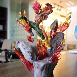 火影 八门遁甲 GK夜凯 可发光 雕像 战斗场景 模型 摆件 盒装手办