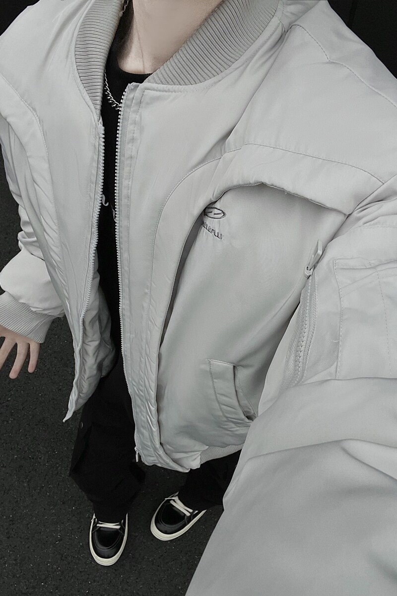 抖音8美式绣花飞行服cleanfit分割棉服外套1713-MF88-P138,男装棉衣,星座514A（原614）