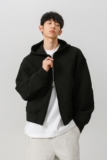 无影墙现货新款430克重磅结构短款连帽开衫卫衣1713-WY08-P78，男装卫衣，星座514A（原614）