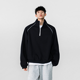 2无影墙430克半高领拉链男女宽松廓形vintage卫衣HWH05-P68控108，男装卫衣，星座514A（原614）