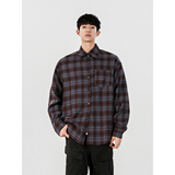4无影墙(磨毛工艺)复古格纹oversize衬衣1713-HWH06-P58控98，男装衬衫，星座514A（原614）