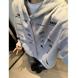 现货秋冬新款美式430克重磅休闲潮牌印花开衫卫衣1713-WY12-P75，男装卫衣，星座514A（原614）