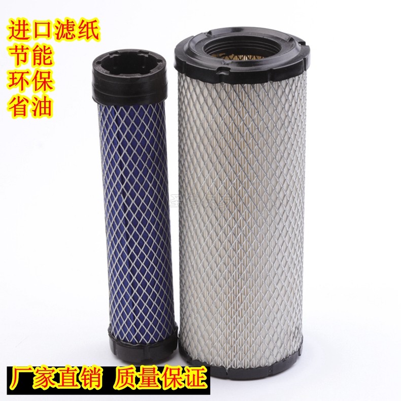 现代适配挖机空气滤清器