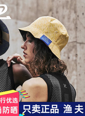 正品团购！YPL渔夫帽春季双面遮阳帽大沿边太阳帽女显脸小防晒帽