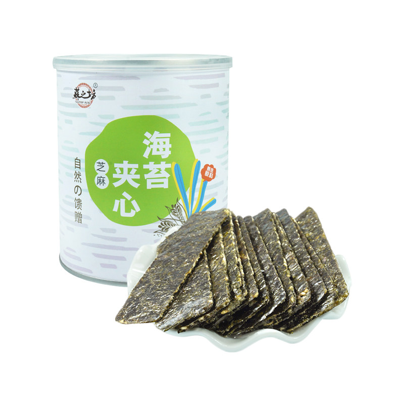 苏之坊海苔夹心脆40g/罐 芝麻夹心海苔拌饭海苔罐装