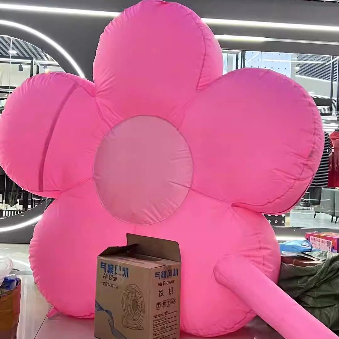 充气立柱定制卡通人物花朵气模人