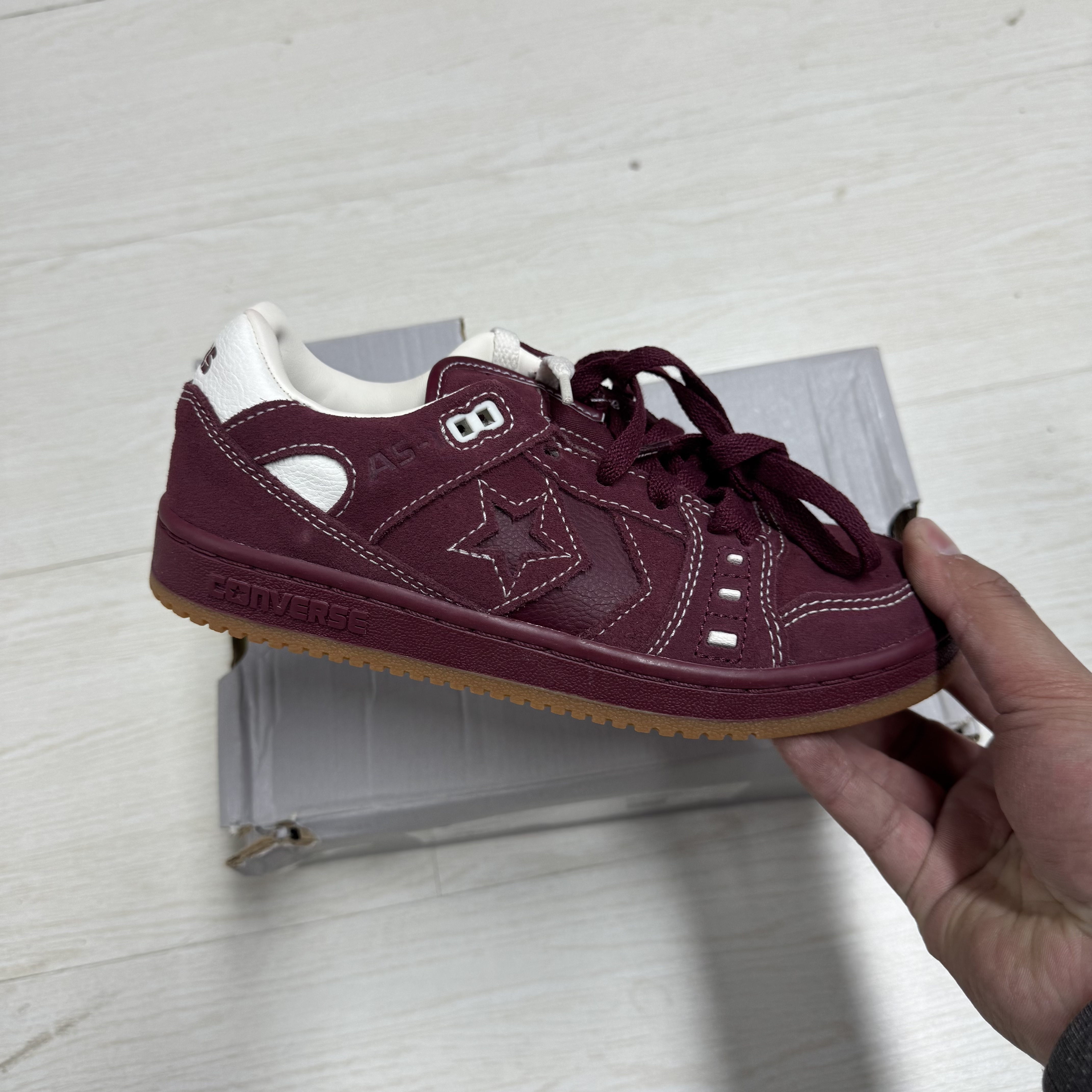 专柜正品CONVERSE匡威AS-1PRO翻毛皮绿帆布滑板鞋A06659C A06658C