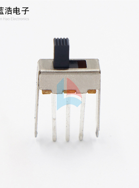 SS12F42  2档拨动开关3脚立式长脚2只固定脚两档玩具波动开关14壳