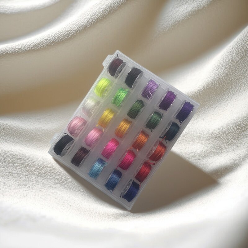 25色弹力线氨纶盒装皮筋