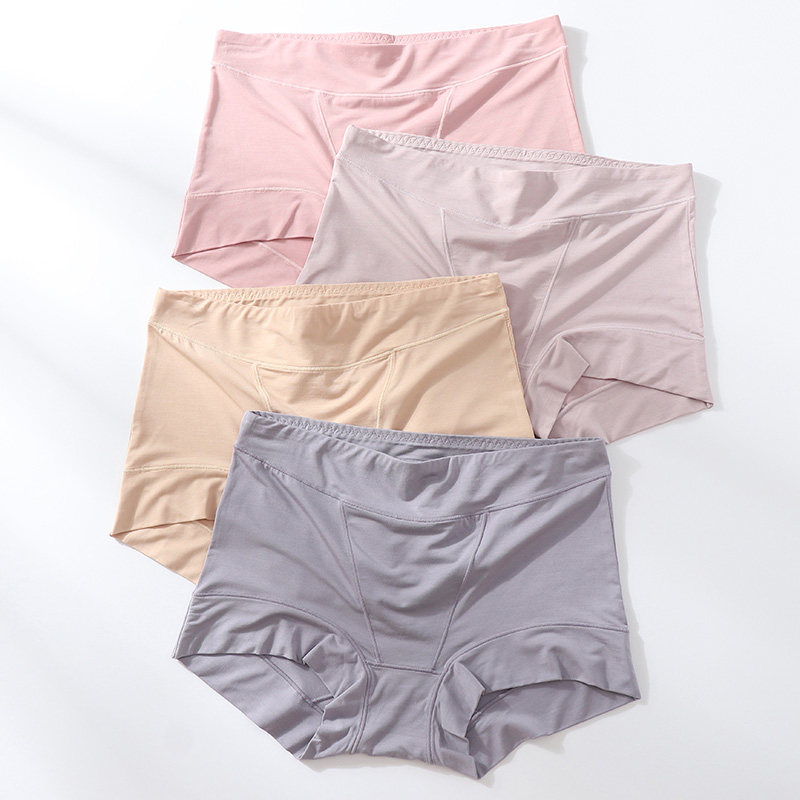 2025年新款高腰收腹莫代尔内裤女大码轻薄防走光小平角裤头包臀,女士内衣/男士内衣/家居服,女三角裤,淘宝优惠券,粉丝福利购,淘宝优惠卷