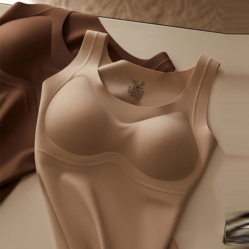 轻暖微磨毛背心女士秋冬保暖无痕舒适聚拢带胸垫无袖打底内搭上衣,女士内衣/男士内衣/家居服,保暖背心,淘宝优惠券,粉丝福利购,淘宝优惠卷