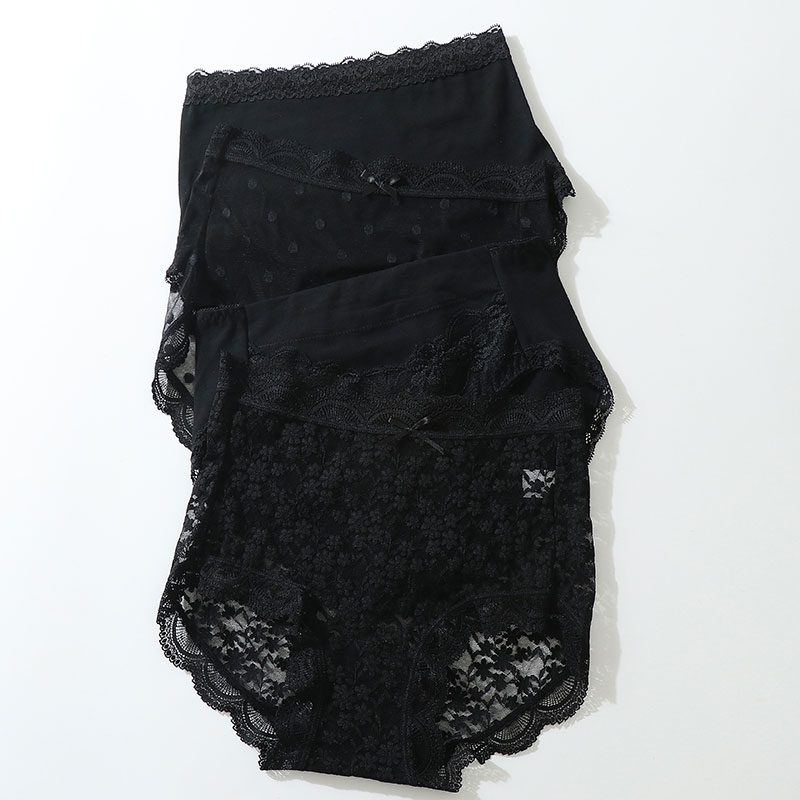 内裤女中腰纯棉无痕透气底档甜美