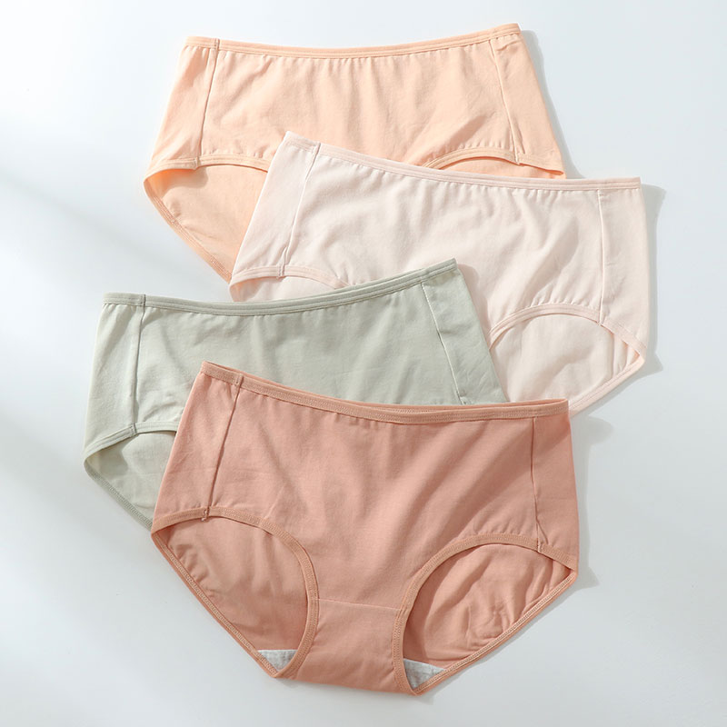 中腰内裤女简约纯色透气舒适