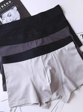 清仓中腰男士内裤棉质底裆平角裤大码四角短裤夏青年个性运动简约