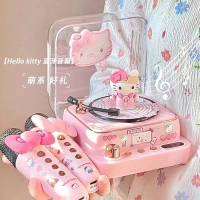hellokitty话筒蓝牙音箱小型麦克风音响K歌生日礼物送女朋友闺蜜