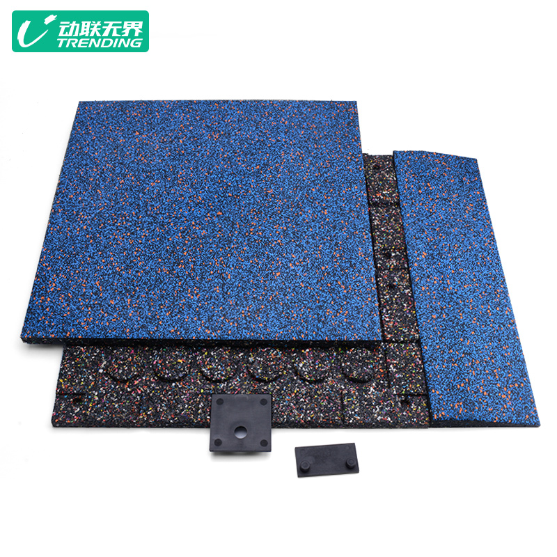 动联无界环保健身房橡胶地垫地砖力量区缓冲隔