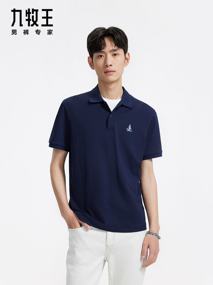 九牧王男装短袖t恤2024春季新品舒适百搭上衣