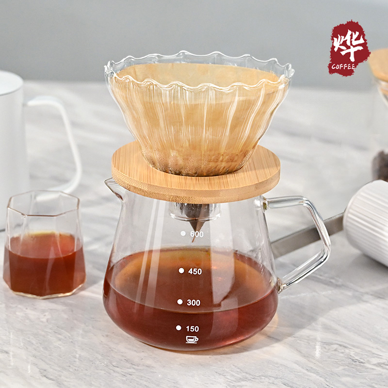 烨咖啡简约手冲套装白色器具组合