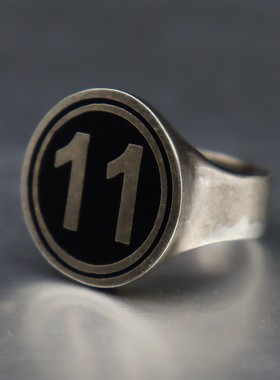 数字银色戒指银色数字