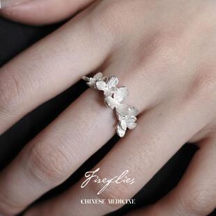 无尽夏花环戒指 原创戒指女CHINESE MEDICINE