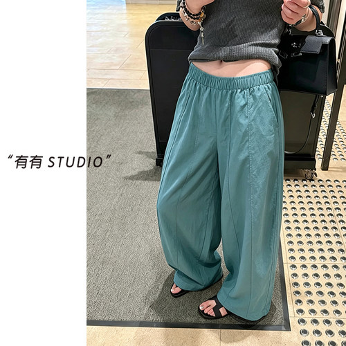 松紧腰显瘦百搭女士休闲裤