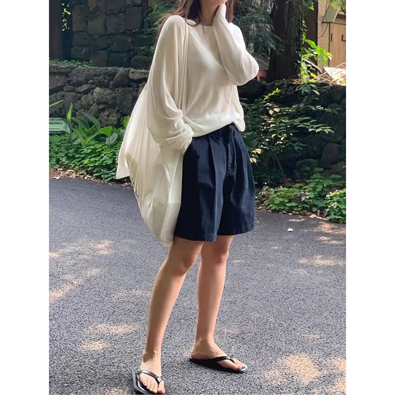 072820~「高腰A字五分裤」韩系！早秋A字高腰显瘦女休闲五分短裤,女装/女士精品,休闲裤,淘宝优惠券,粉丝福利购,淘宝优惠卷