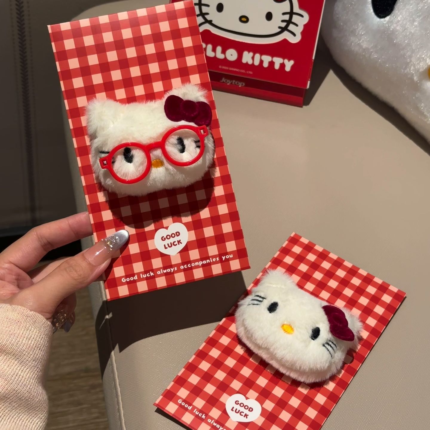kitty新年红包婚礼生日可爱少女心红色毛绒kt玩偶过年春节压岁包