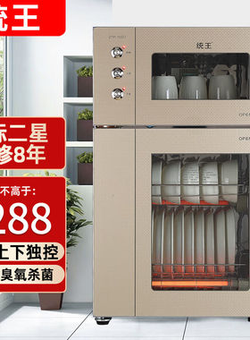 统王消毒柜家用立式小型二星级高温不锈钢碗柜商用大容量厨房碗筷