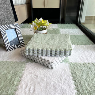 瑾年世家ins风房间拼接地毯卧室客厅床边毯儿童防摔爬行大面积全