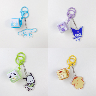 clicker keyboard fidget toy bag charm解压按键钥匙扣书包挂饰