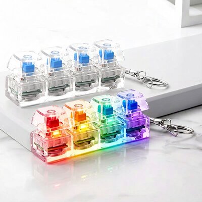 Luminous and shiny keyboard fidget toy clicker键盘解压玩具