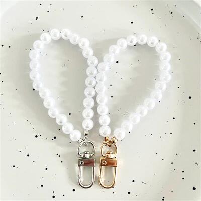 Pearl bag keychain coin purse mobile phone chain pendant挂件