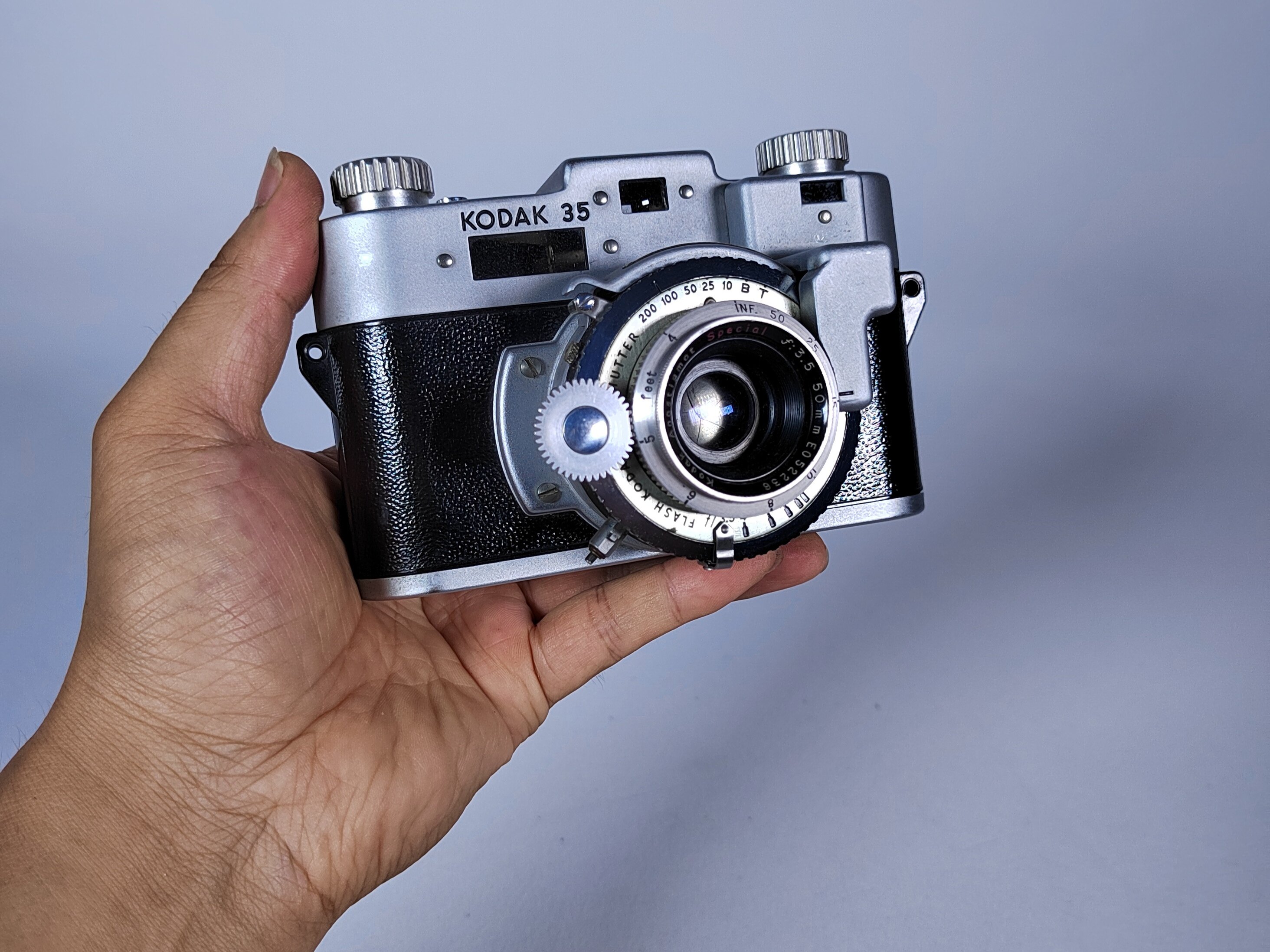 1940年代西洋古董美国柯达35 Kodak 机械胶卷旁轴相机收藏复古风