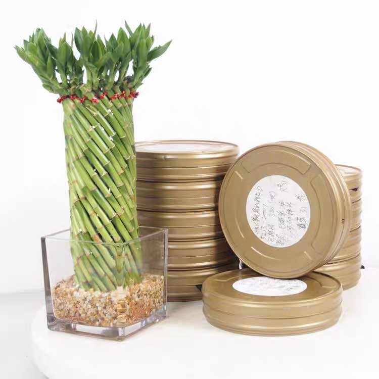 7寸复古怀旧金色老电影片夹35毫米35mm电影胶片胶卷 母带原版