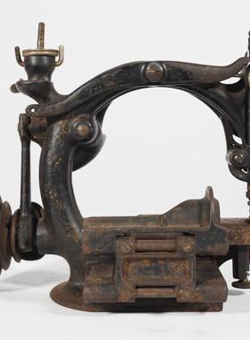 1884年威尔考克斯 吉布斯Willcox Gibbs古董老式铸铁草帽缝纫机