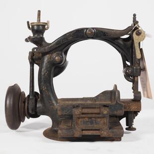 Gibbs古董老式 铸铁草帽缝纫机 吉布斯Willcox 1884年威尔考克斯