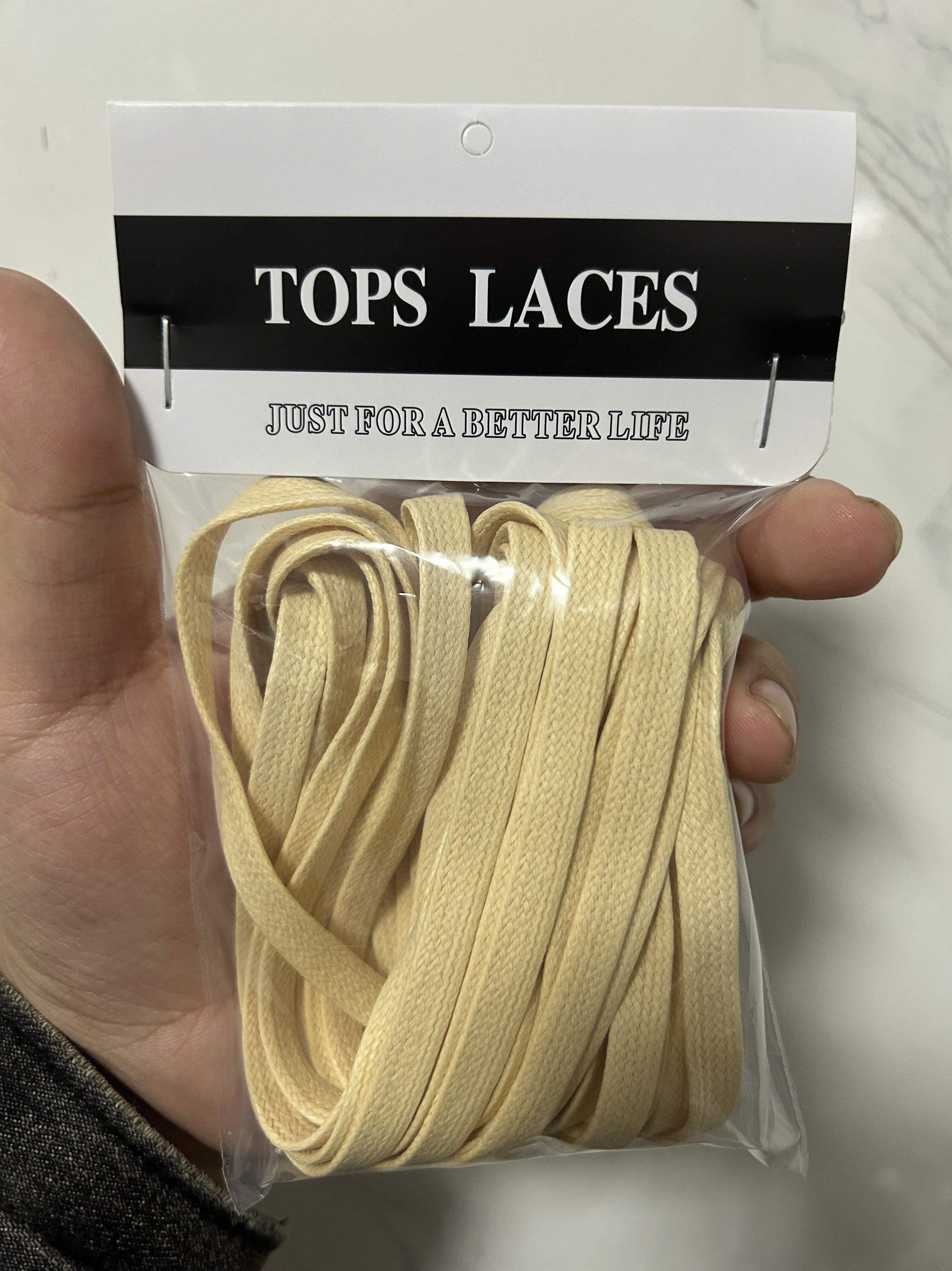 aj1藤原浩倒钩米白米黄打蜡鞋带