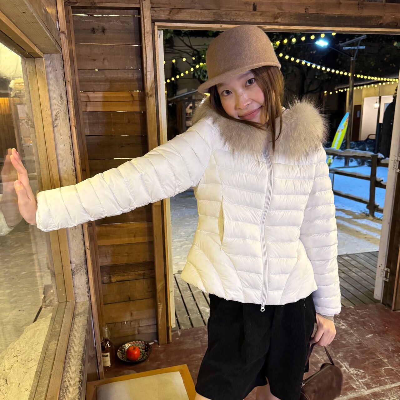 YBDF韩版排骨大毛领羽绒服女2026秋冬新款小蛮腰修身显瘦保暖外套